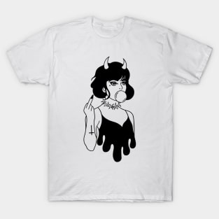 Bubble Gum Devil Girl - Bad Girl T-Shirt